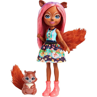 Enchantimals Sancha Squirrel Doll and Stumper Animal Figure