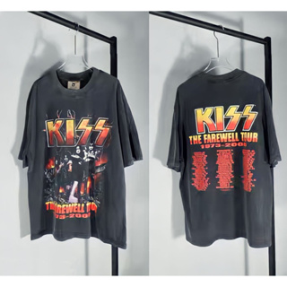 เสื้อวงkiss ผ้าดีมาก  🔥🔥งานเฟด  งานแพง✅ของแท้100% ใส่ได้ทั้งชายหญิง