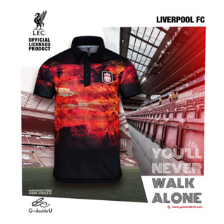 เสื้อโปโลแขนสั้น ผ้าโพลี  Liverpool รุ่น LFC-PHG011 สีแดง