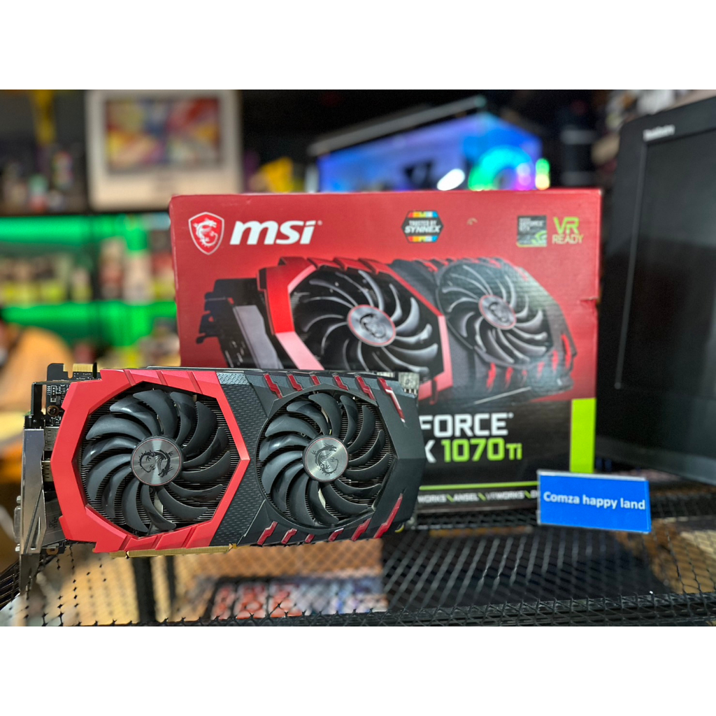การ์ดจอ  MSI GAMING X GTX 1070ti 8gb ต่อไฟ 6+8pin มือสองพร้อมส่ง