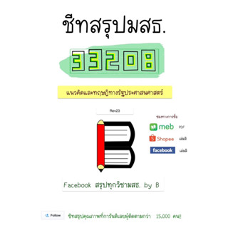 สรุป 33208 แนวคิดและทฤษฎีทางรัฐประศาสนศาสตร์