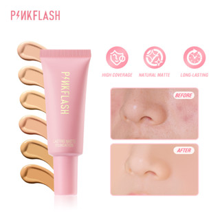 พร้อมส่ง ✅ Pinkflash รองพื้น เนื้อแมตต์ บางเบา ติดทนนานตลอดวัน