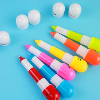 ปากกาแคปซูล ปากกาลูกลื่น พร้อมส่ง Ohwowshop หมึกสีน้ำเงิน เครื่องเขียน ราคาส่ง ปากกา ของชำร่วย JNB02
