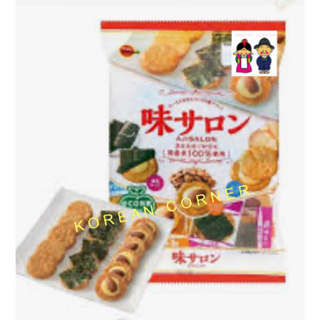 ขนมข้าวอบกรอบญี่ปุ่นรวม สาหร่ายพันข้าว ชีส อัลมอนด์ Rice Cracker Snacks seaweed almond cheese Bourbon, Japan