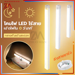 โคมไฟ LED ไร้สาย ไฟเซ็นเซอร์ ไฟอัตโนมัติ 20/30/50W ไม่ต้องใช้ถ่าน ติดตั้งง่าย ชาร์จ 1ครั้งอยู่ได้ 1เดือน