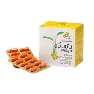 [ยกกล่องเหลือง] Phyto Care ขมิ้นชันแคปซูล 100 เม็ด ขนาดบรรจุ 10 x 10 แคปซูล