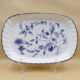 จานขนม​ Wedgwood blue plum