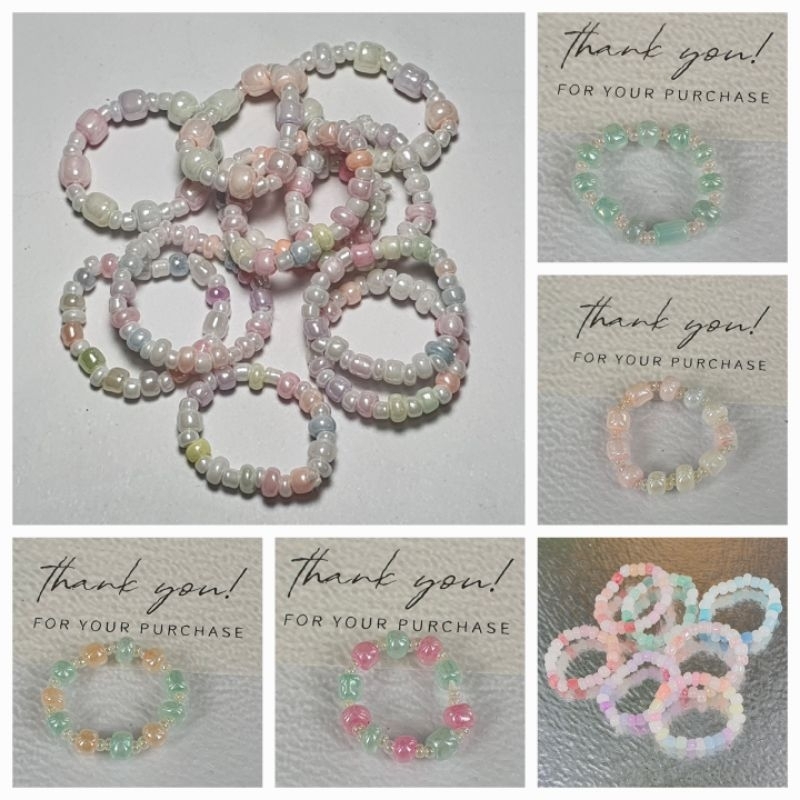 แหวนแบบเรียบสีหวาน...ให้คุณหวานเก๋แบบเรียบง่าย จน. 5 วง