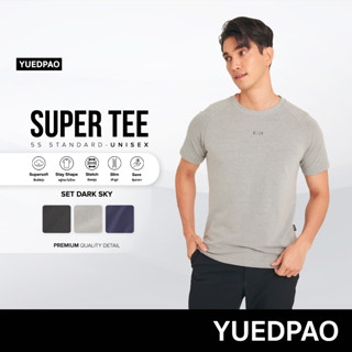 Yuedpao (ใหม่ล่าสุด!!) เสื้อยืด Super Tee Unisex Round Neck Multi Function Set Dark Sky