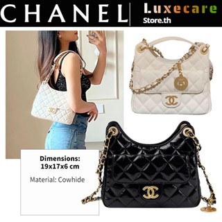 ชาแนล👜Chanel 23C Hobo Women/Shoulder Bag กระเป๋าชาแนล/กระเป๋าโฮโบ/กระเป๋าโซ่/กระเป๋าสะพายข้าง