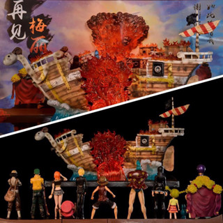 One Piece Goodbye Going Merry + 10 Characters  PVC Statue 42 cm