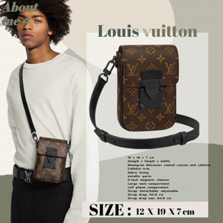 🎁หลุยส์ วิตตอง Louis Vuitton S-LOCK VERTICAL Collection กระเป๋ากล้อง LV กระเป๋าโทรศัพท์มือถือ Mens Messenger Bag