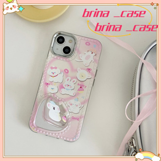 ❤️ส่งของขวัญ❤️ เคสไอโฟน 11 12 13 14 Pro Max  การ์ตูน กระต่าย ความคิดสร้างสรรค์ หวานสวย Case for iPhone ป้องกันการตก