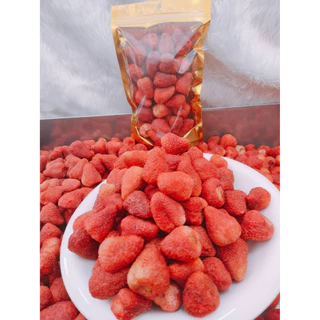 สตรอว์เบอร์รี่ ฟรีซดราย ลูกใหญ่ Freeze dried Strawberry กรอบ อร่อย หวานอบเปรี้ยว