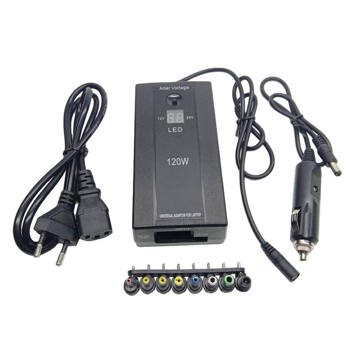 Universal Laptop Notebook AC/DC Adapter 12-24V 120W For Acer DELL Lenovo Sony (1443)