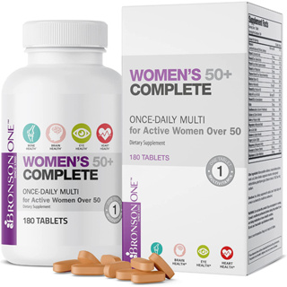 วิตามินและแร่ธาตุจำเป็นสำหรับผู้หญิง 50+ ขึ้นไป ONE Daily Women’s 50+ Complete Multivitamin Multimineral, 180 Tablets