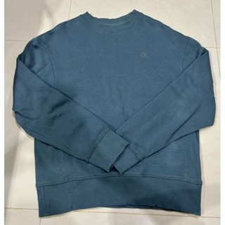 [พร้อมส่ง]Calvin Klein Sweatshirt สี Blue Lake ไซส์ xs ( มือ2)