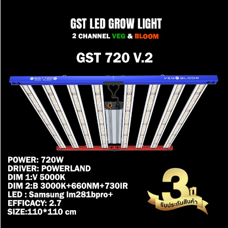[ส่งฟรี] GST 720 V2 PRO 301H + OSRAM OSLON