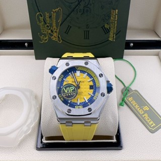 นาฬิกาข้อมือ A p rubber automatic yellow