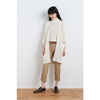 เสื้อคลุมไหมพรม เสื้อคาร์ดิแกน MUJI : Merino Wool Long Cardigan Ladie #16836794577