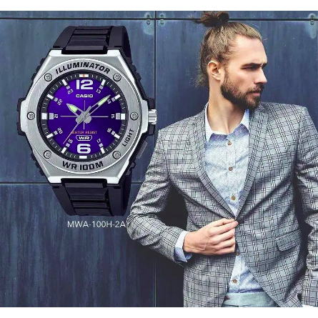 แท้แน่นอน 100% กับ CASIO MWA-100H-2AVDF อุปกรณ์ครบทุกอย่างพร้อมใบรับประกัน CMG ประหนึ่งซื้อจากห้าง