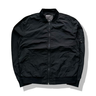 GIORDANO Black Bomber Jacket รอบอก 45”