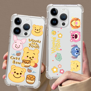 เคสซิลิโคน เคสใส กันกระแทก สำหรับ iPhone 14 13 12 11 pro max 7 8 7plus 8plus XR XS MAX SE X 14PROMAX เคสลายการ์ตูน