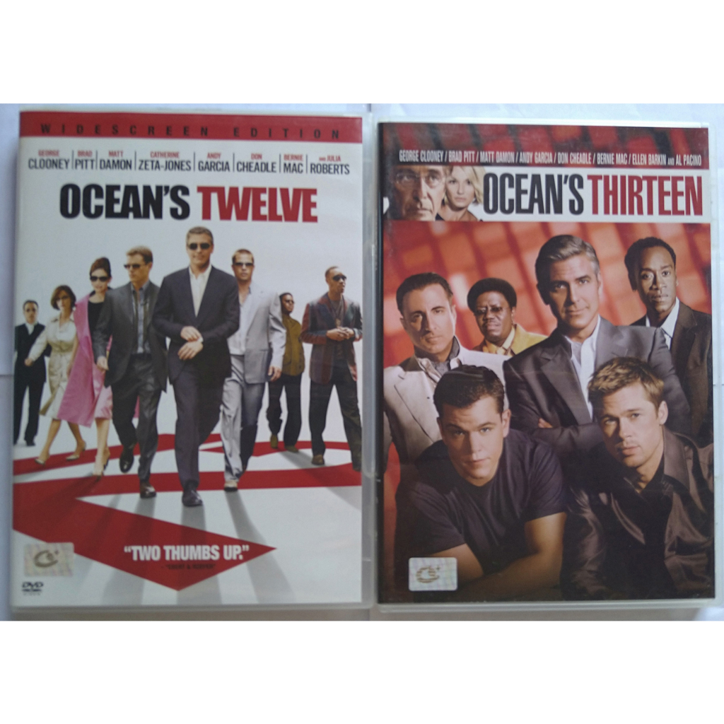 Ocean's 1 - 2 13 เซียนปล้นเหนือเมฆ ภาค 1 - 2 DVD