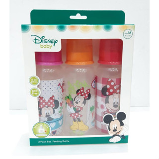 แพ็ค 3 สุุดคุ้ม 🍼ขวดนมทรงกลม 8 ออนซ์แพ็ค 3 ลายDisney baby ลายลิขสิทธิ์ดิสนีย์