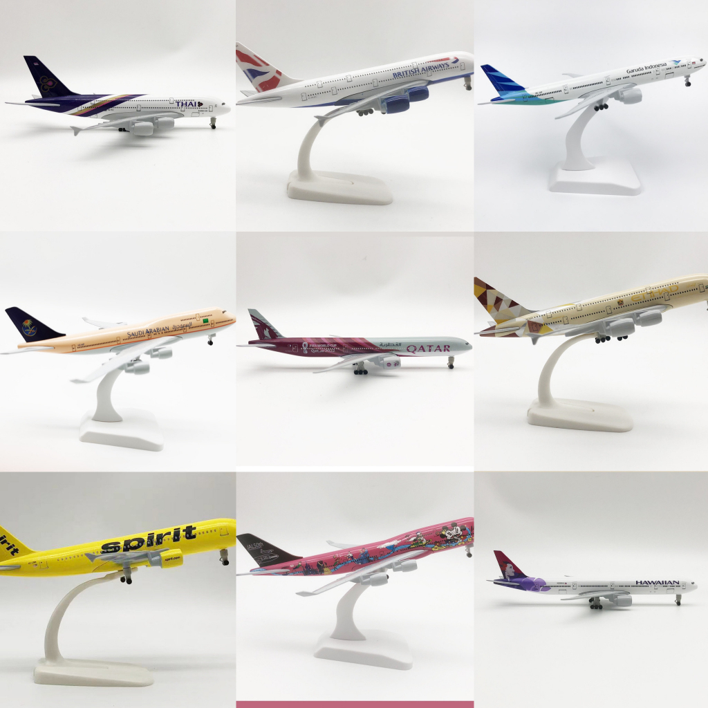 สินค้ามาใหม่ โมเดลเครื่องบิน ขนาด 20 ซม. ทำด้วยเหล็กอัลลอย มีล้อ Scale 1:300 สวย งานละเอียด - ของขวัญ ของสะสม ของเล่น