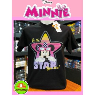 เสื้อDisney ลาย Minnie Mouse สีดำ (MK-017)