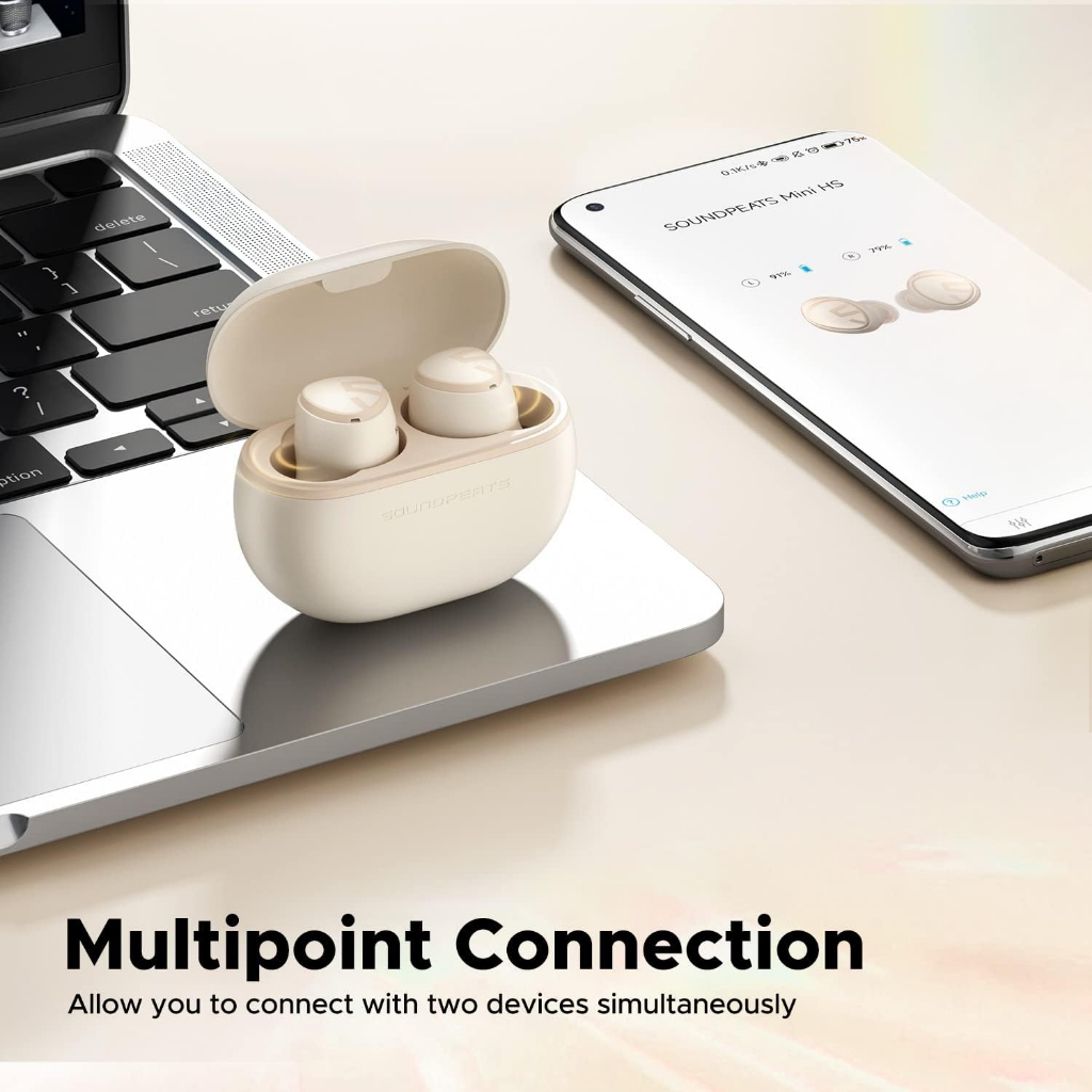 [ ประกันศูนย์ไทย 1 ปี ] SoundPEATS MINI HS หูฟังไซร์เล็กไร้สาย ที่มาพร้อมคุณภาพเสียงระดับ Hi-Res ในงบต่ำกว่าพัน