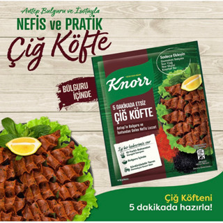 Knorr Çiğ Köfte 5 Dakikada Etsiz 120 gr. / Knorr Raw Meatballs in 5 Minutes 120 gr.