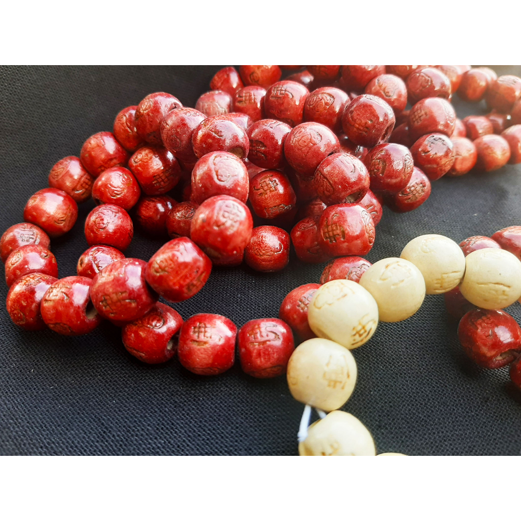 ประคำข้อมือลูกประคำไม้15เม็ดสายสร้อยข้อมือเหมาะใช้นับสมาธิสร้างสรรค์กิจกรรมศาสนา