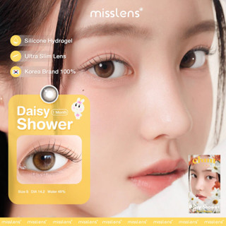 คอนแทคเลนส์เกาหลี Chuu Lens สี Daisy Shower Pure Brown เลนส์รายเดือน  #misslens