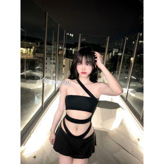 🎊mnv_shop🎊 bodysuit สายเดี่ยว แต่งสายคาดอก🔥🔥แบบปังๆๆๆ ใส่ไปเที่ยวทะเลคือปังแน่นอนค่างานนี้แนะนำเลยค่า🔥🔥🔥