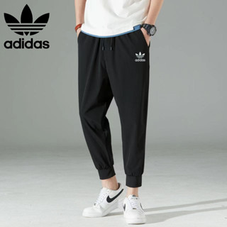 ADIDASกับNikeกางเกงลำลองผู้ชายแนวสปอร์ต เอวยางยืดปรับได้ เย็นสบาย