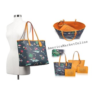 กระเป๋ากลับด้าน COACH/ REVERSIBLE CITY TOTE WITH SCENIC HAWAIIAN PRINT (COACH F28949)