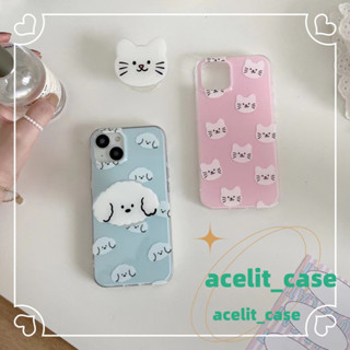 ❤️ส่งของขวัญ❤️ เคสไอโฟน 11 12 13 14 Pro Max สไตล์คู่รัก ลูกสุนัข แมว การ์ตูน แฟชั่น เรียบง่าย Case for iPhone สไตล์วรรณศ