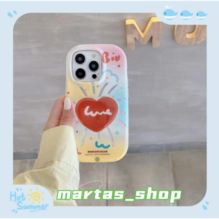 ❤️ส่งของขวัญ❤️ เคสไอโฟน 11 12 13 14 Pro Max รูปหัวใจ ความคิดสร้างสรรค์ กราฟฟิตี ฤดูร้อน Case for iPhone สาวน่ารักหัวใจ