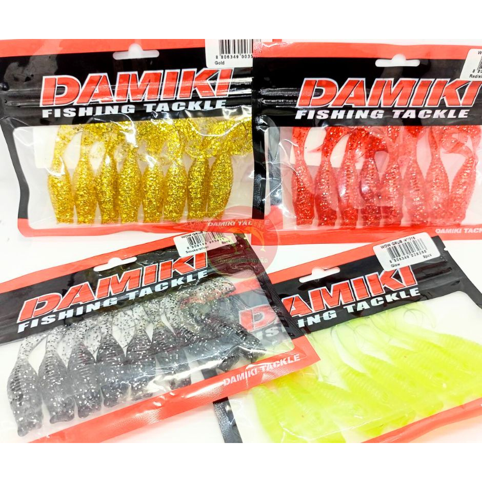 เหยื่อปลอม กบยาง ปลายาง DAMIKI Fishing Tackle กบยาง105mm.24g./ปลายาง 3นิ้ว (มีหลายสีให้เลือก) ราคาพิเศษทุกซอง