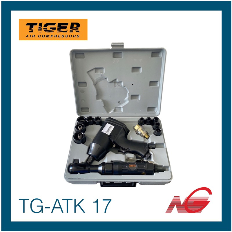 บ๊อกลม TIGER 1/2" TG-ATK17 17ชิ้น/ชุด