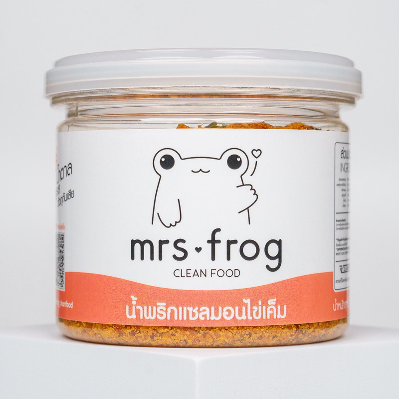 น้ำพริกแซลมอนไข่เค็มคลีน ไม่มัน ไม่ใส่ผงชูรส ไม่ใส่สารกันเสีย ขนาด 150 กรัม