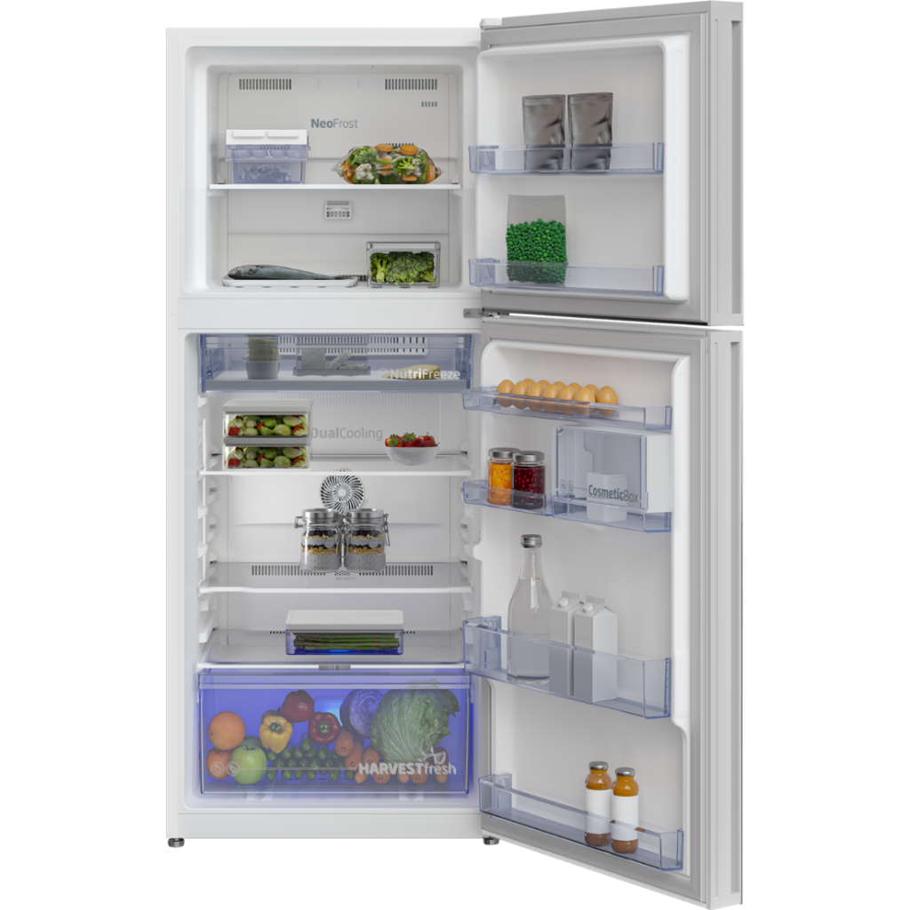 [New] Beko RDNT371I40VHFSGW ตู้เย็นกระจกขาว 2 ประตู 12 คิว อินเวอร์เตอร์ พร้อมเทคโนโลยี NutriFreeze