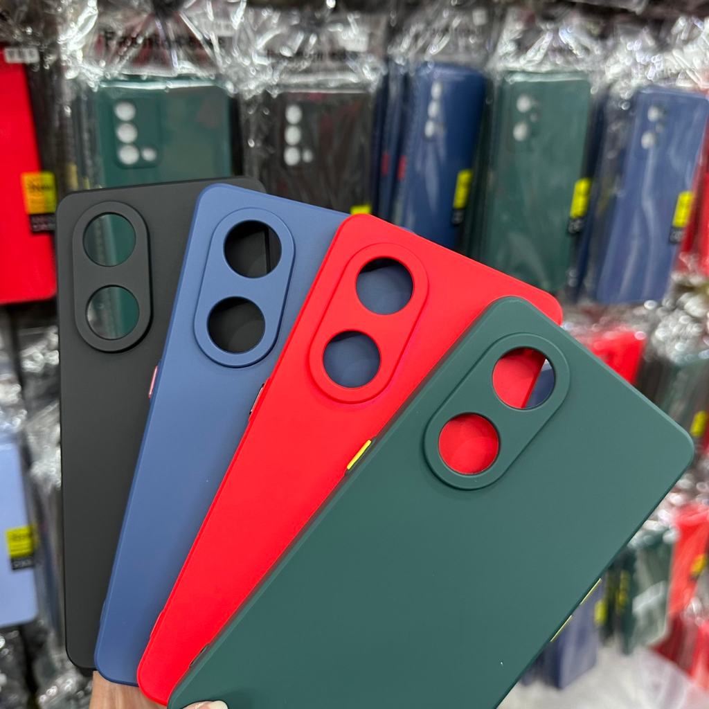 เคสTPU สีพื้นกันกล้อง OPPO - A31 A3S A5S A53 A54 A57 A58 A74 A76 A77S A78 A79