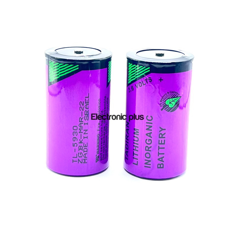 ถ่านลิเธี่ยม ยี่ห้อTADIRAN SIZE D (TL-5930)1 ก้อน  ของใหม่ ปี2024 พร้อมส่ง ออกบิลได้✅
