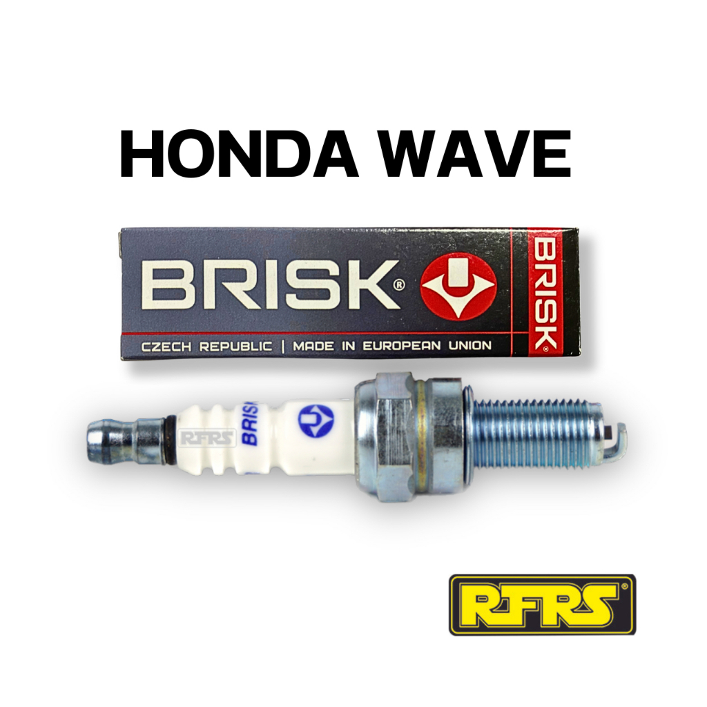 หัวเทียน BRISK COPPER RACING แกนทองแดง HONDA WAVE Spark Plug (C21RA) รองรับทุกน้ำมัน