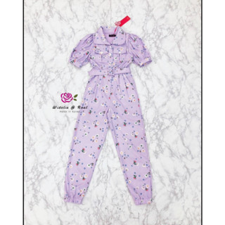 ราคาถูกที่สุด!! Widelia @ Real Jumpsuit จั้มสูทขายาวแขนพองแสนสวย