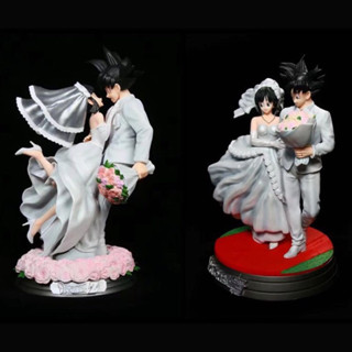 Dragon Ball Z Son Goku &amp; Chichi Wedding PVC Figure Statue 31 cm