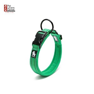 ปลอกคอ TRUELOVE COLLAR WITH SAFETY LOCK GREEN GRASS ไซส์ S